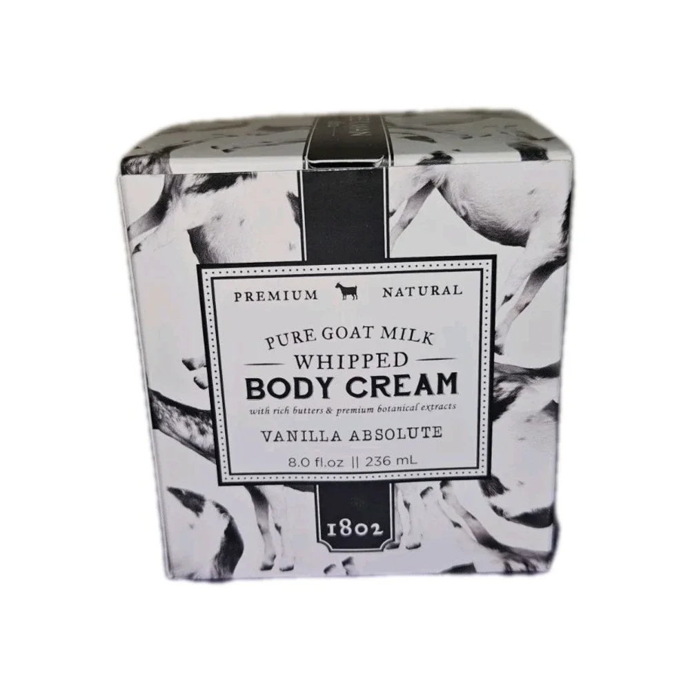 NIB Beekman 1802 Vanilla Absolute Whipped Body Cream 8 fl oz Sealed NEW Boxed